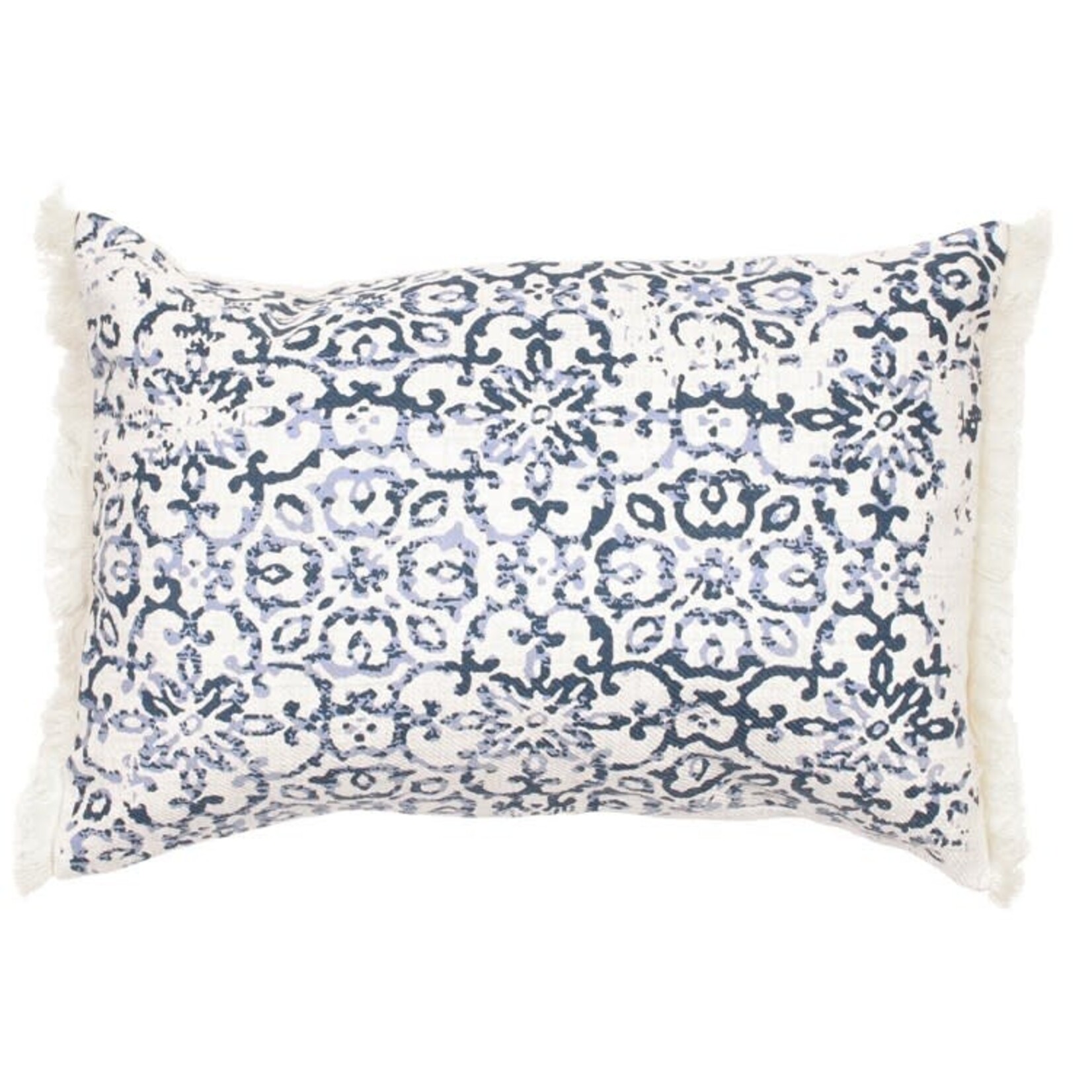Blue Tile Pillow Cover 12 x 20