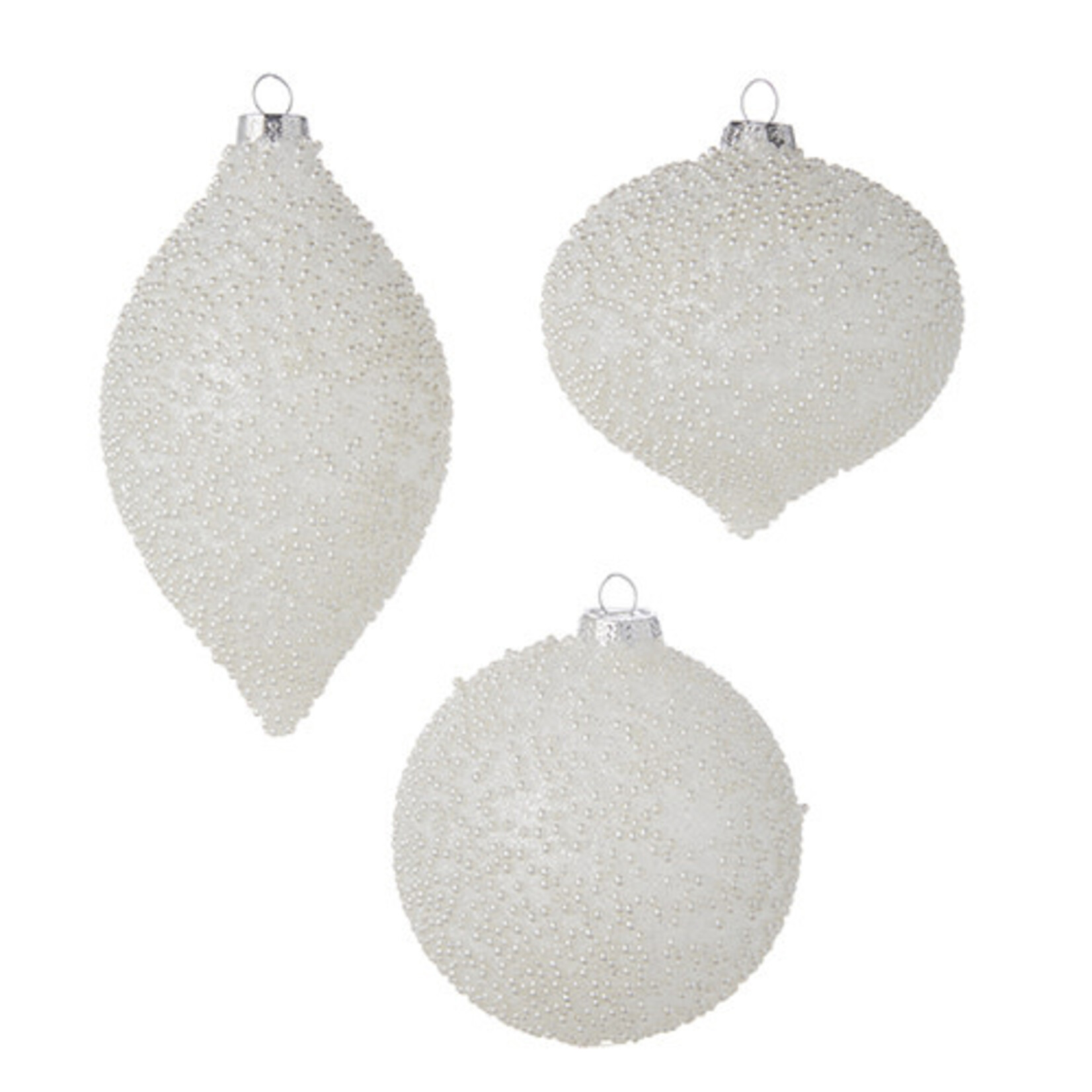 Pearl Ornament 4" (3 assorted)