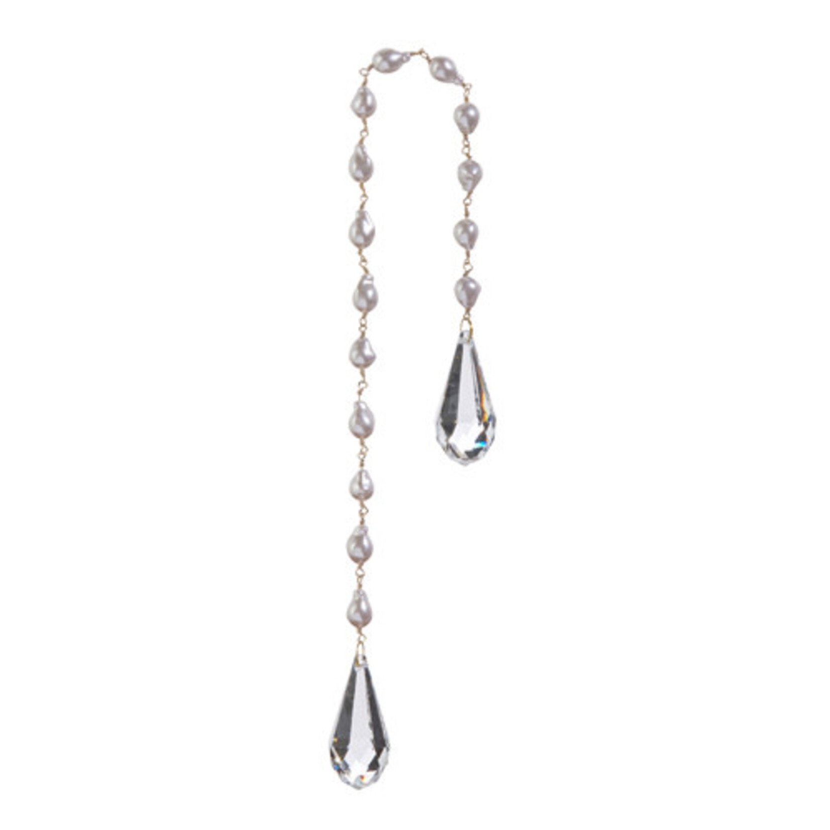 Pearl Chain Jewel Drop Ornament 17"