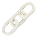 Marble Link Decor - White