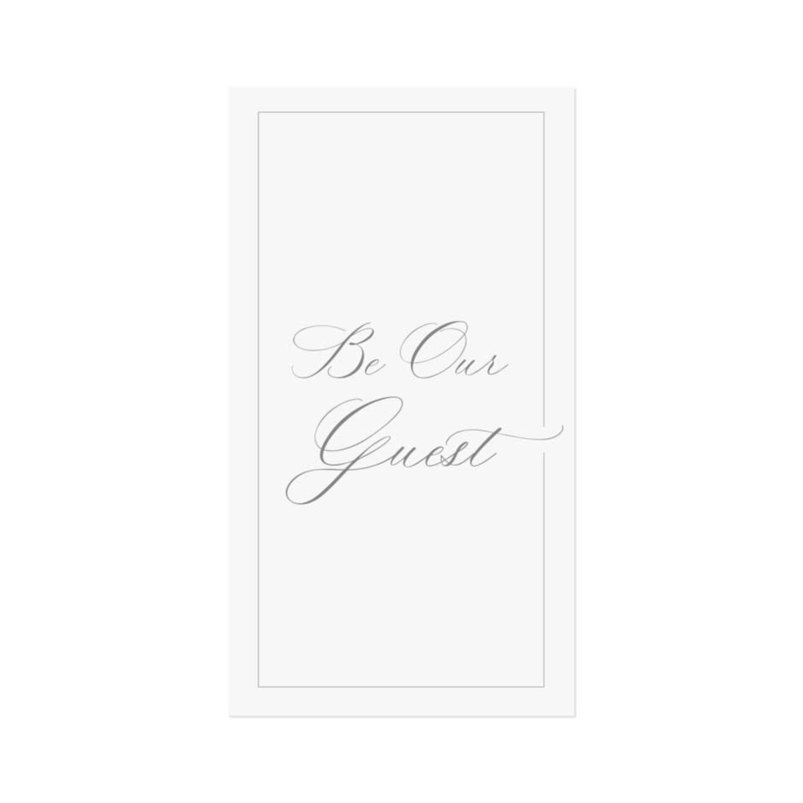 Guest Napkin - Be Our Guest - Set of 21 - Black