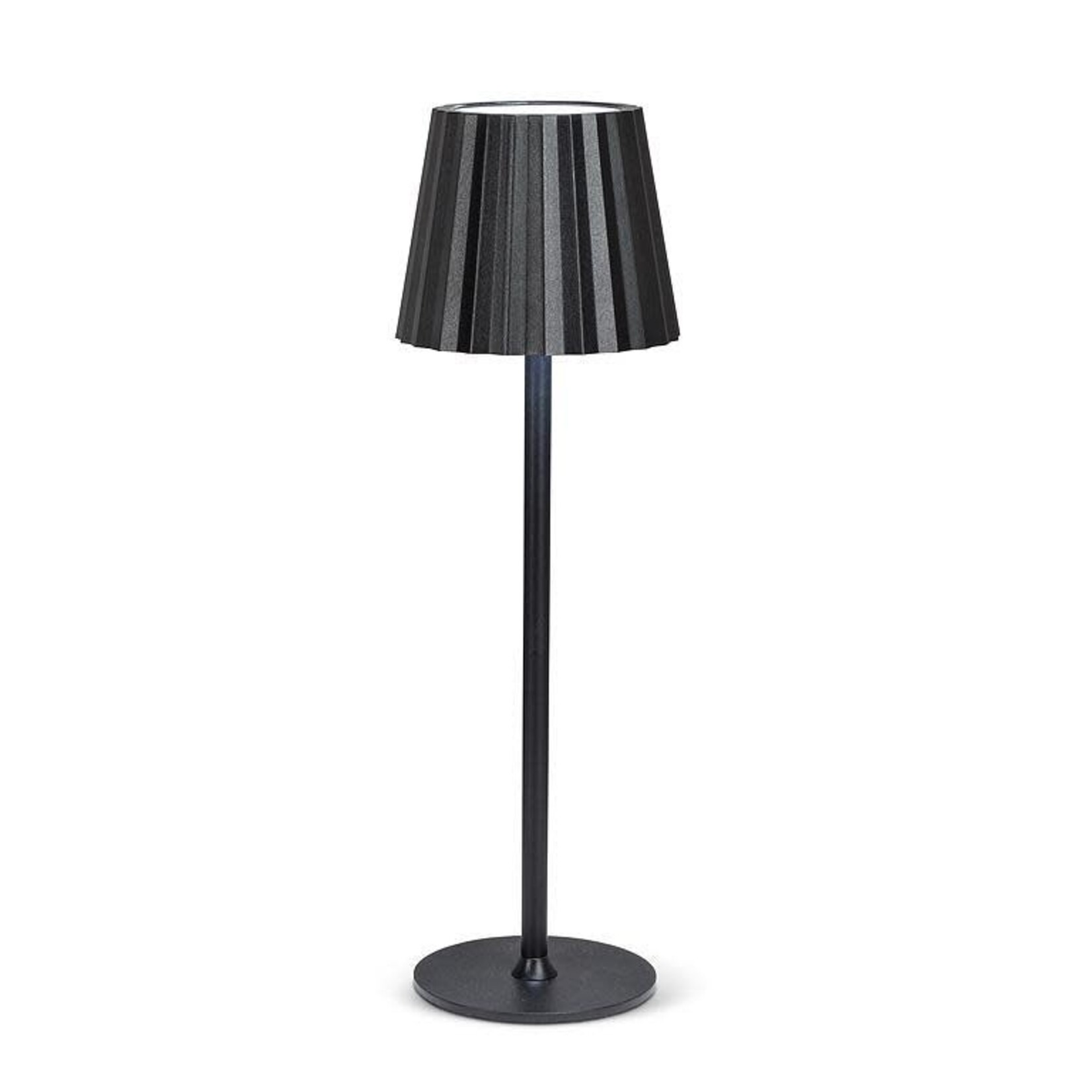 Fluted Shade LED Lamp - Black