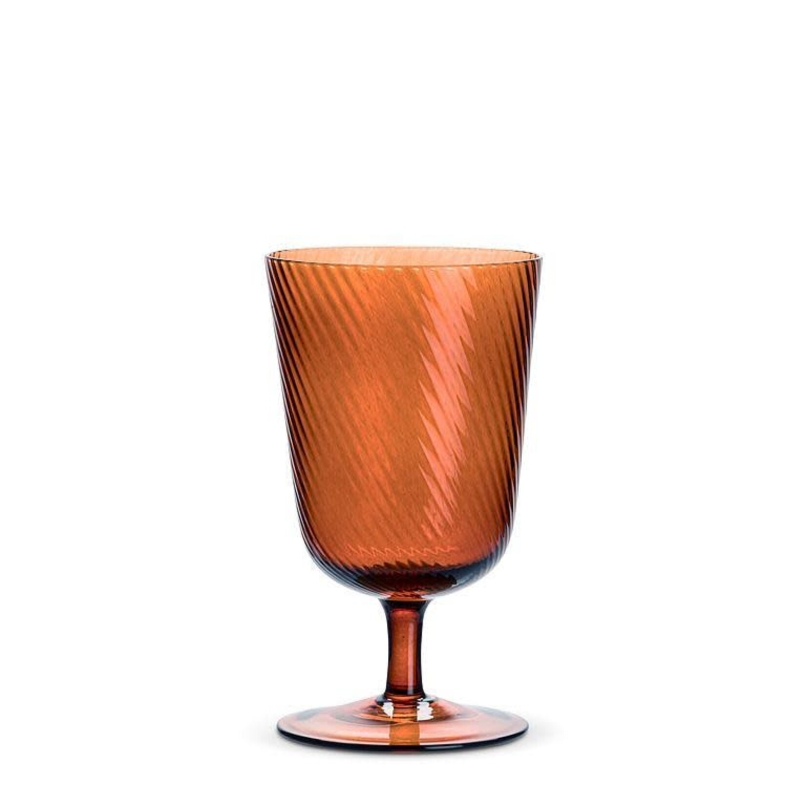 Optic Swirls All Purpose Glass - Amber