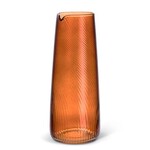 Tall Optic Swirl Carafe - Amber