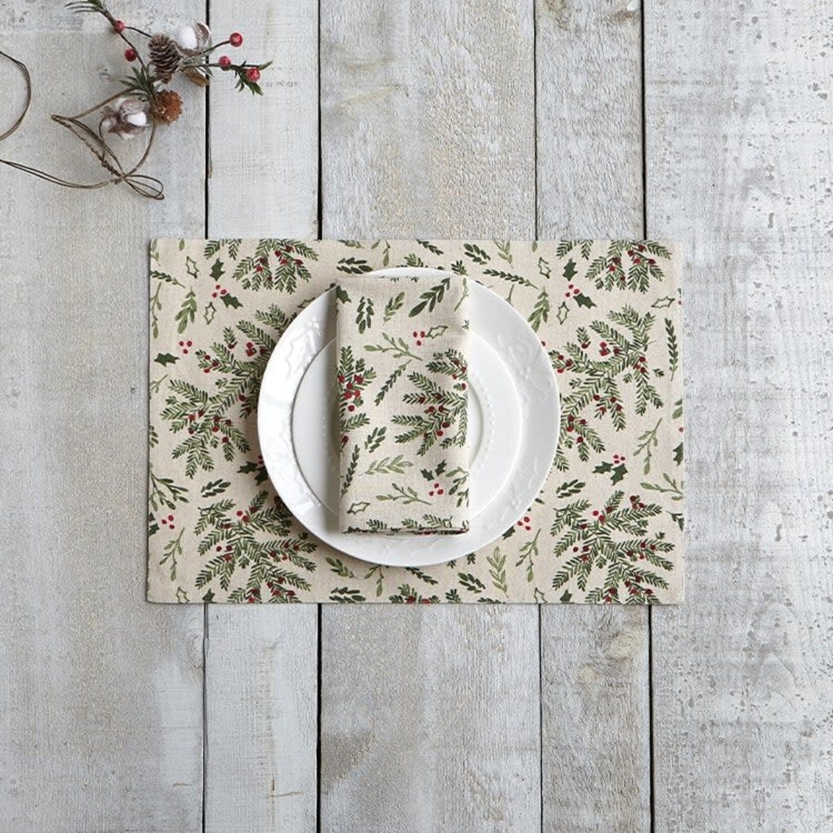 Holly Printed Placemat