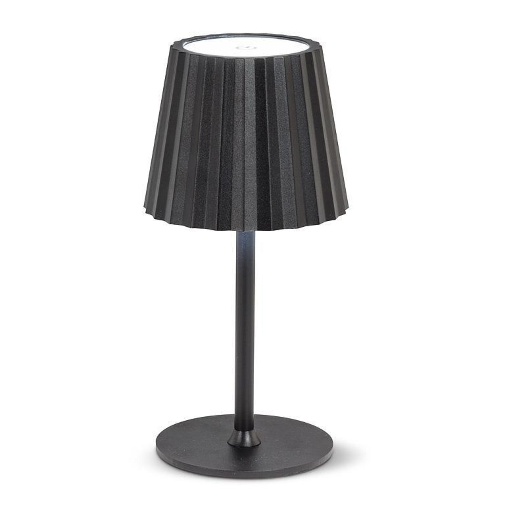 Fluted Shade LED Lamp - Black