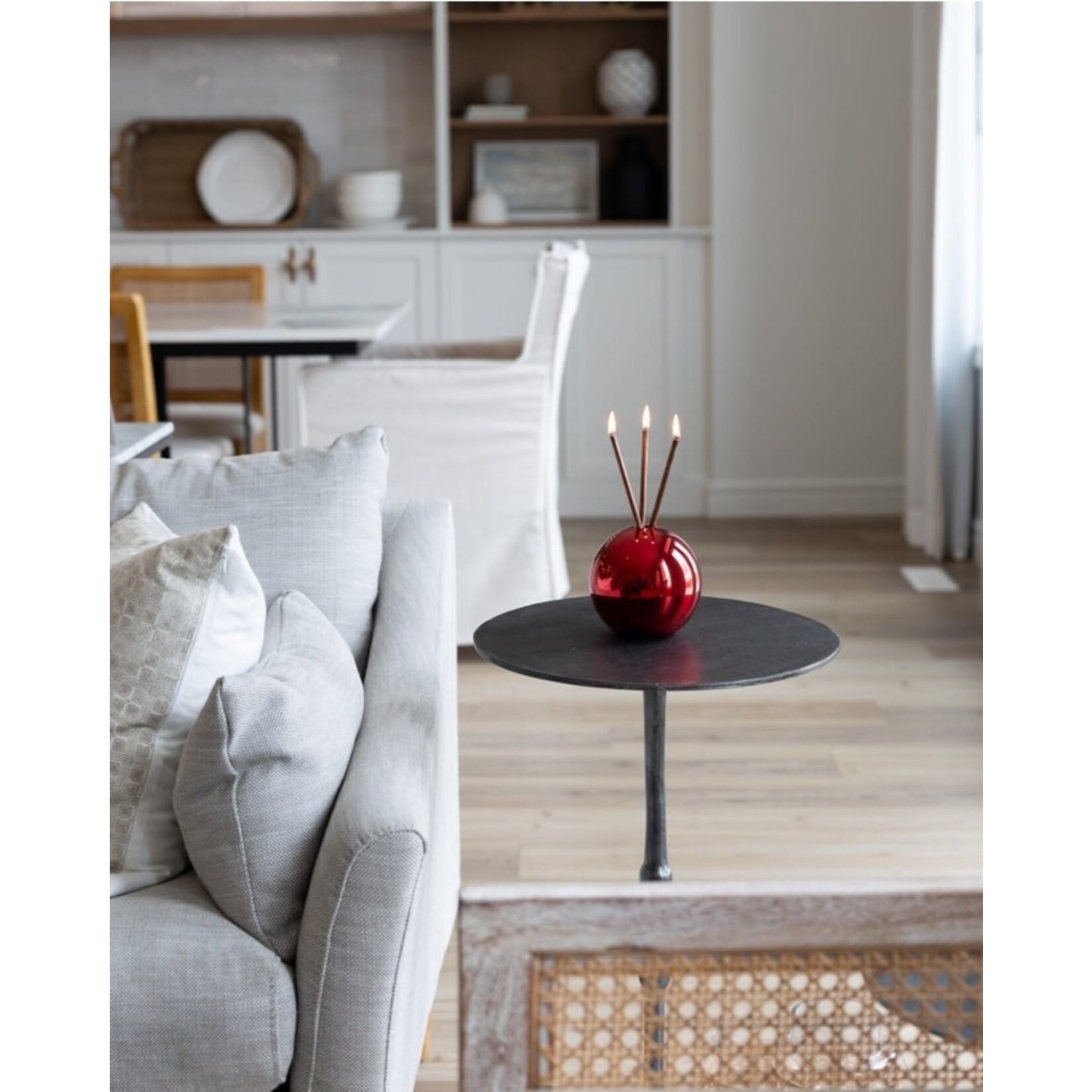 Neva Vase, Red Metallic
