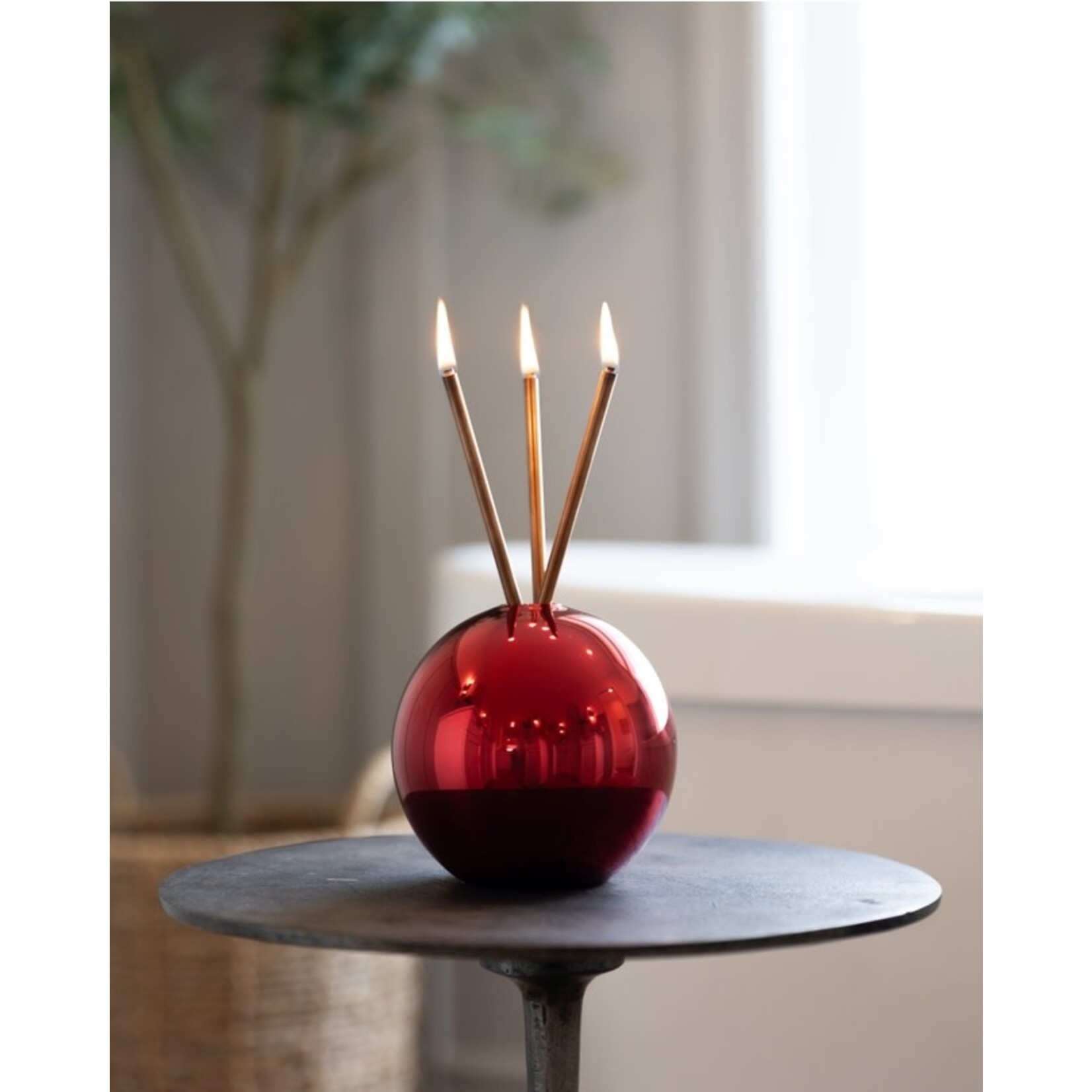 Neva Vase, Red Metallic