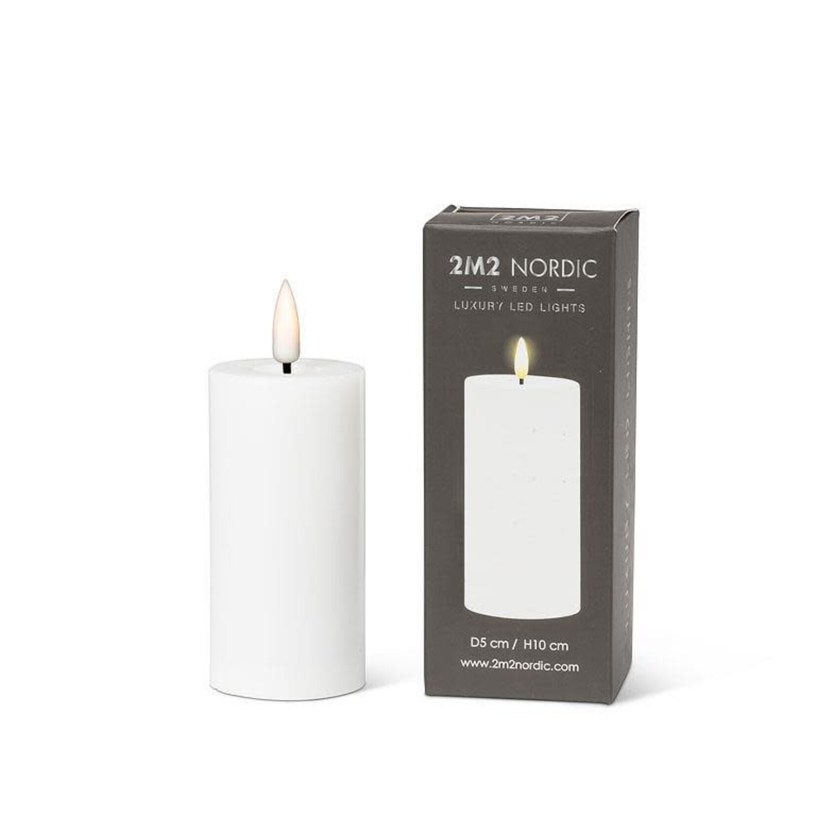 White LED Pillar Candle 2x4"