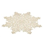 Gold Cutout Snowflake Placemat 15" D