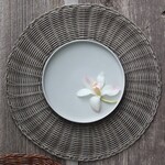 Huntington Woven Round Placemat Grey