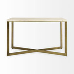 The Faye slender console table  50.0"L x 15.0"W x 30.0"H.