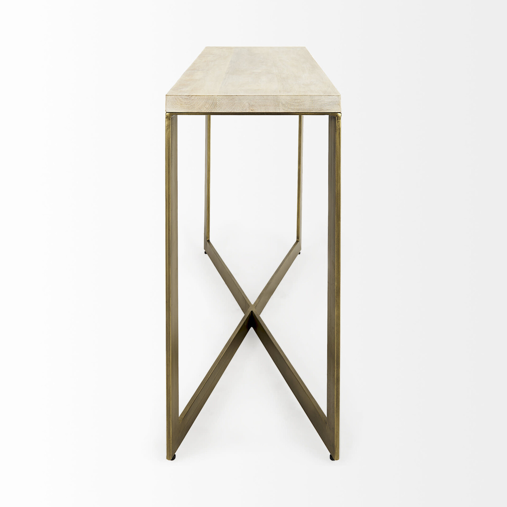 The Faye slender console table  50.0"L x 15.0"W x 30.0"H.