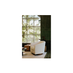Oscy Swivel Chair - Vegan Shearling White
