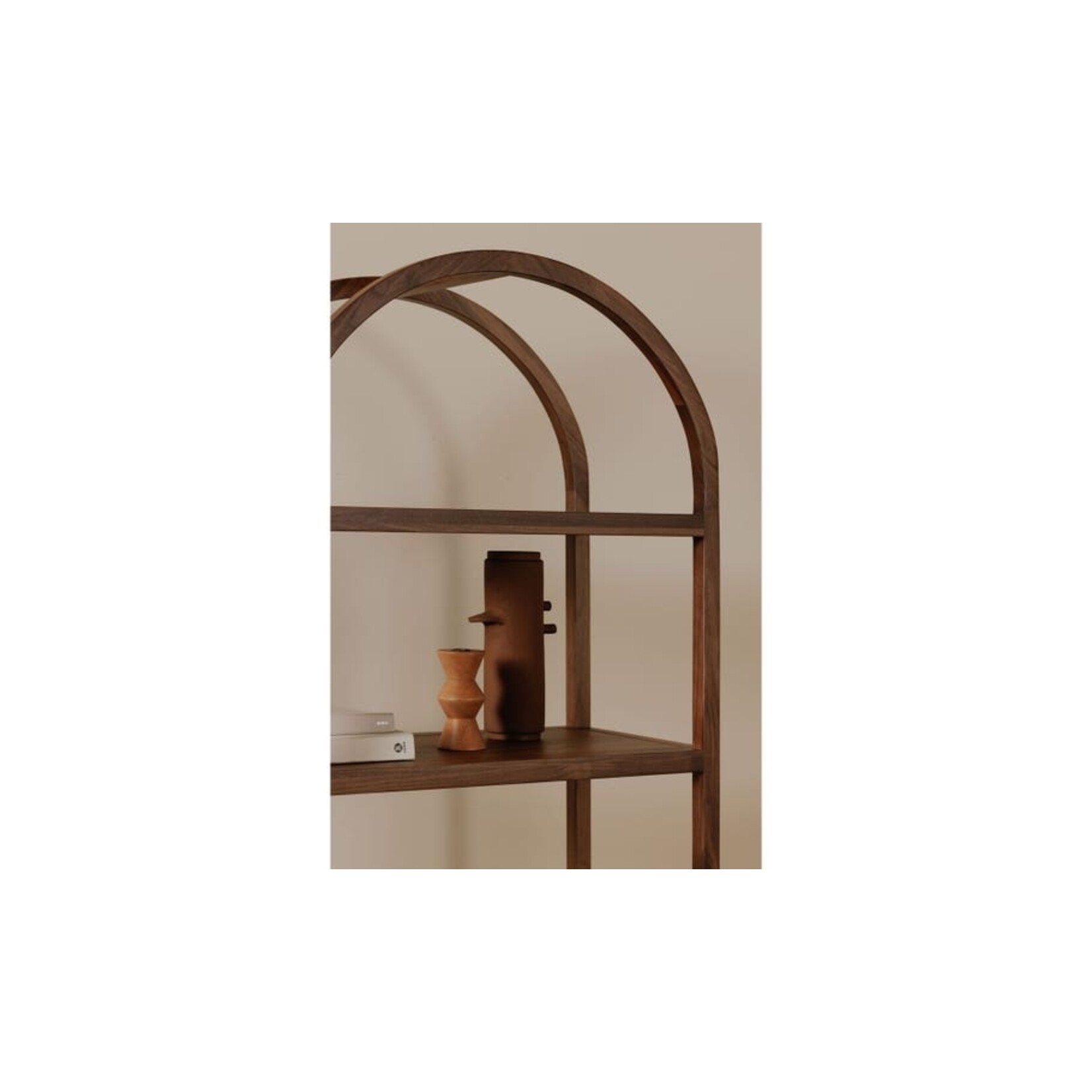 Eero Bookcase Walnut 30.0” W X 16.0” D X 80.0” H