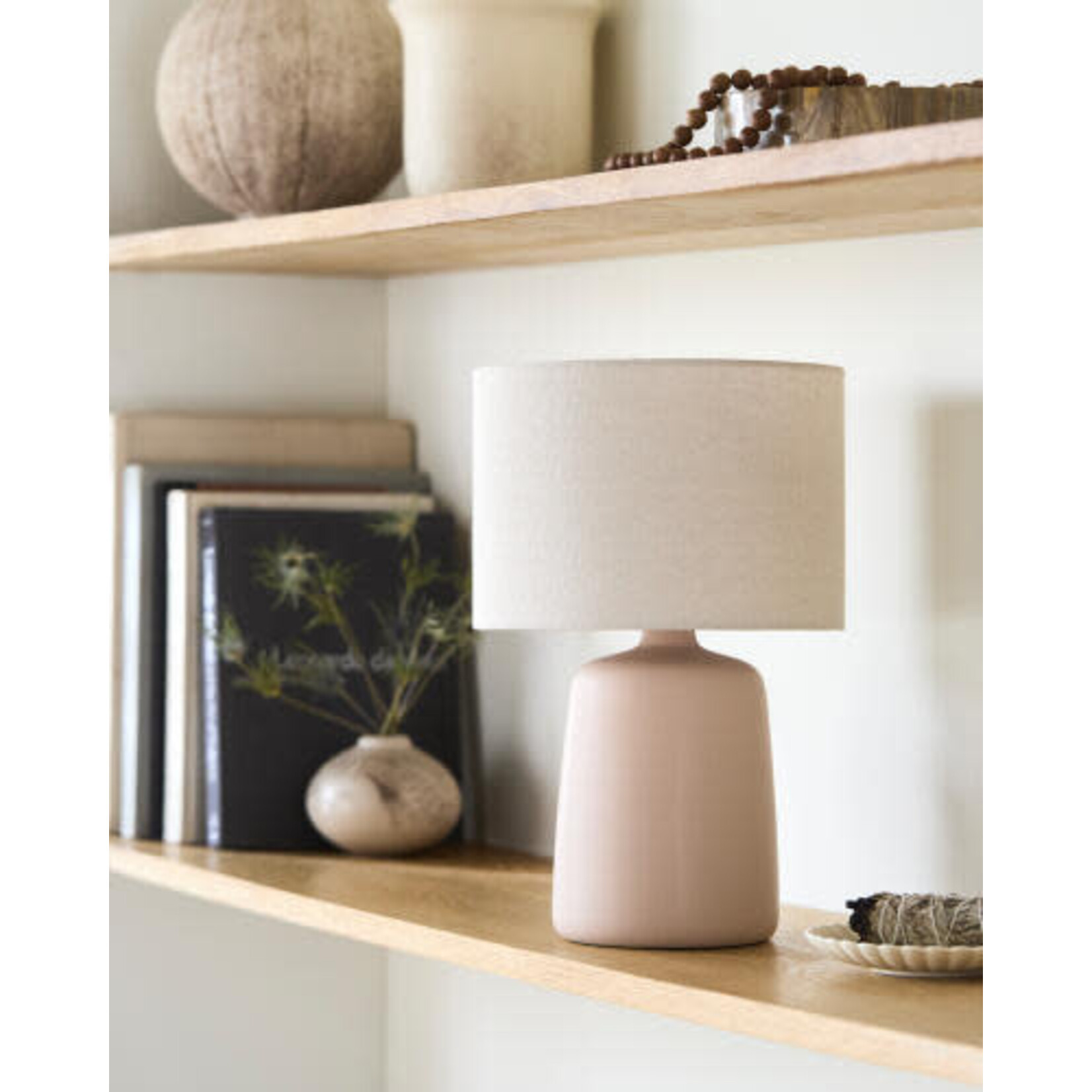 Elio Accent Table Lamp - Beige