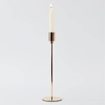 Gold Taper Candle Holder 11"H