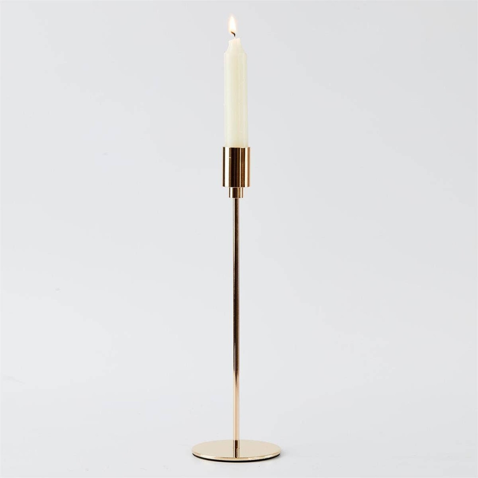 Gold Taper Candle Holder 11"H