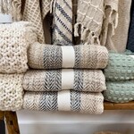 Cortina 50" x 60" Throw - Taupe/Grey