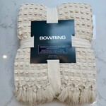 Millie Textured Chenille 50" x 60" Throw - Bisque