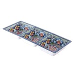 Blue Three Section Tray