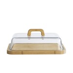 Cheese Box - Bamboo Board w/Glass Lid