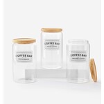 Glass Cannister w/Lid - 3 Assorted