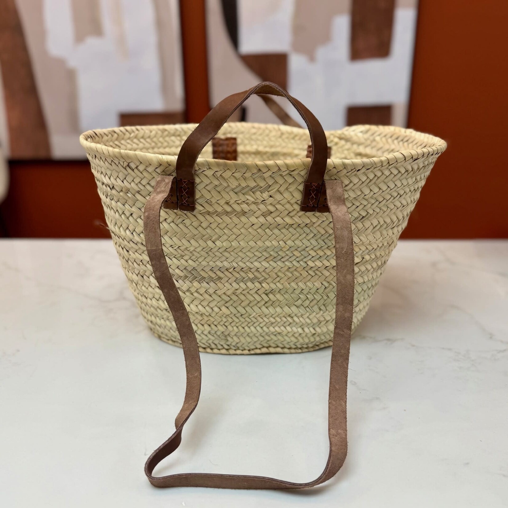 Market Bag with Handles and Shoulder Straps
