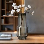 Solo Smoke Glass 11h" Vase