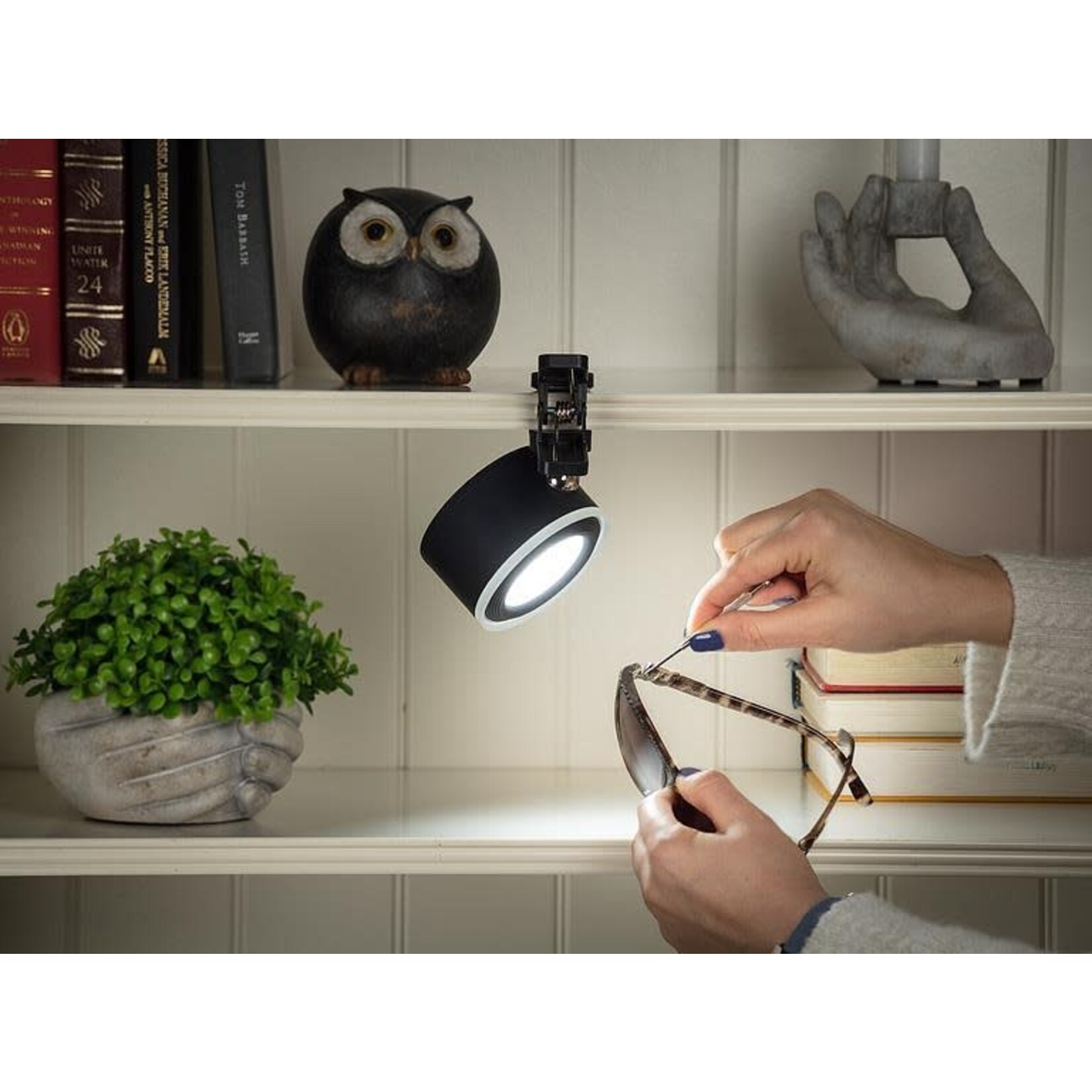 4PC Drum Magnet LED Lamp - Black