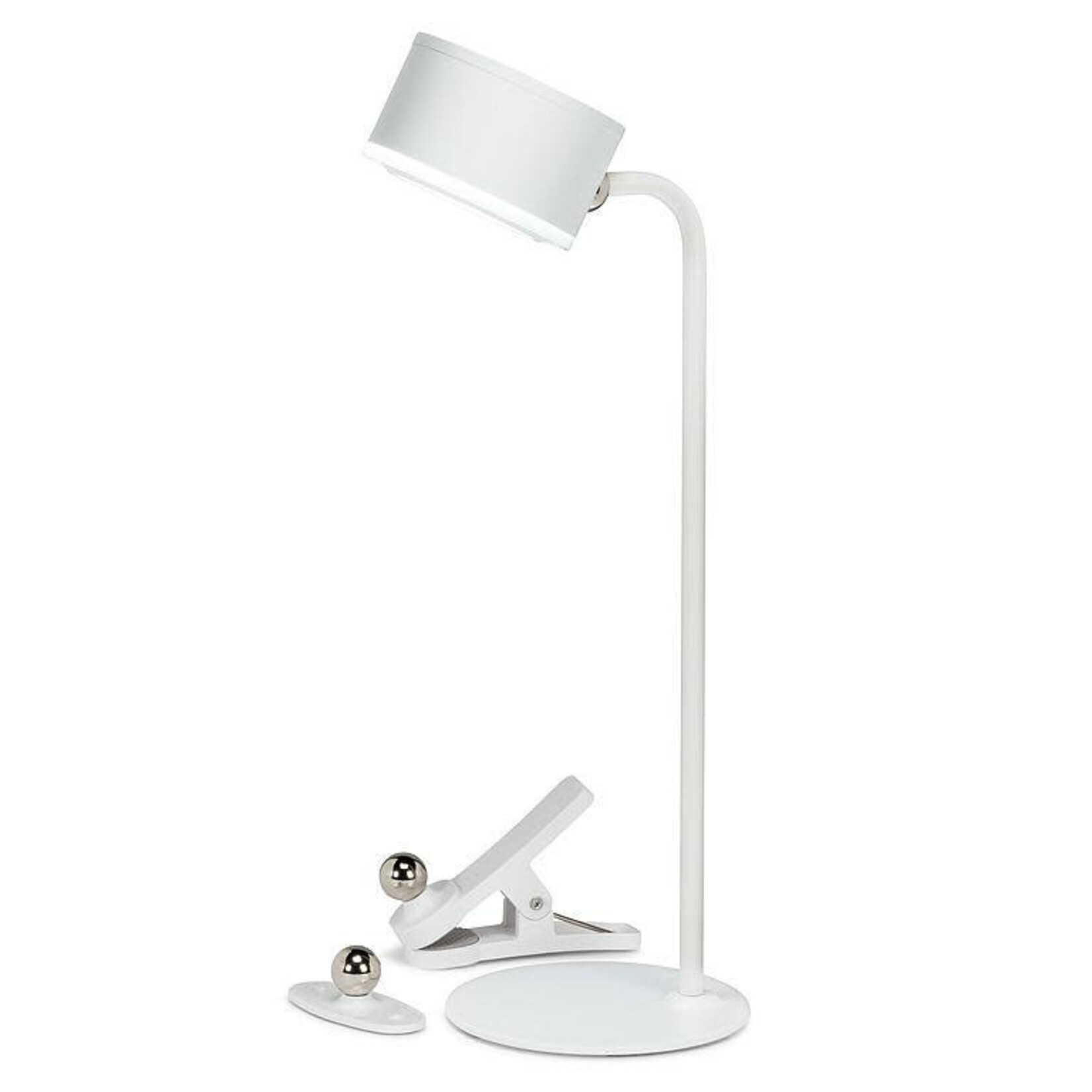 4PC Drum Magnet LED Lamp - White
