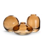 Small Amber Bud Vase