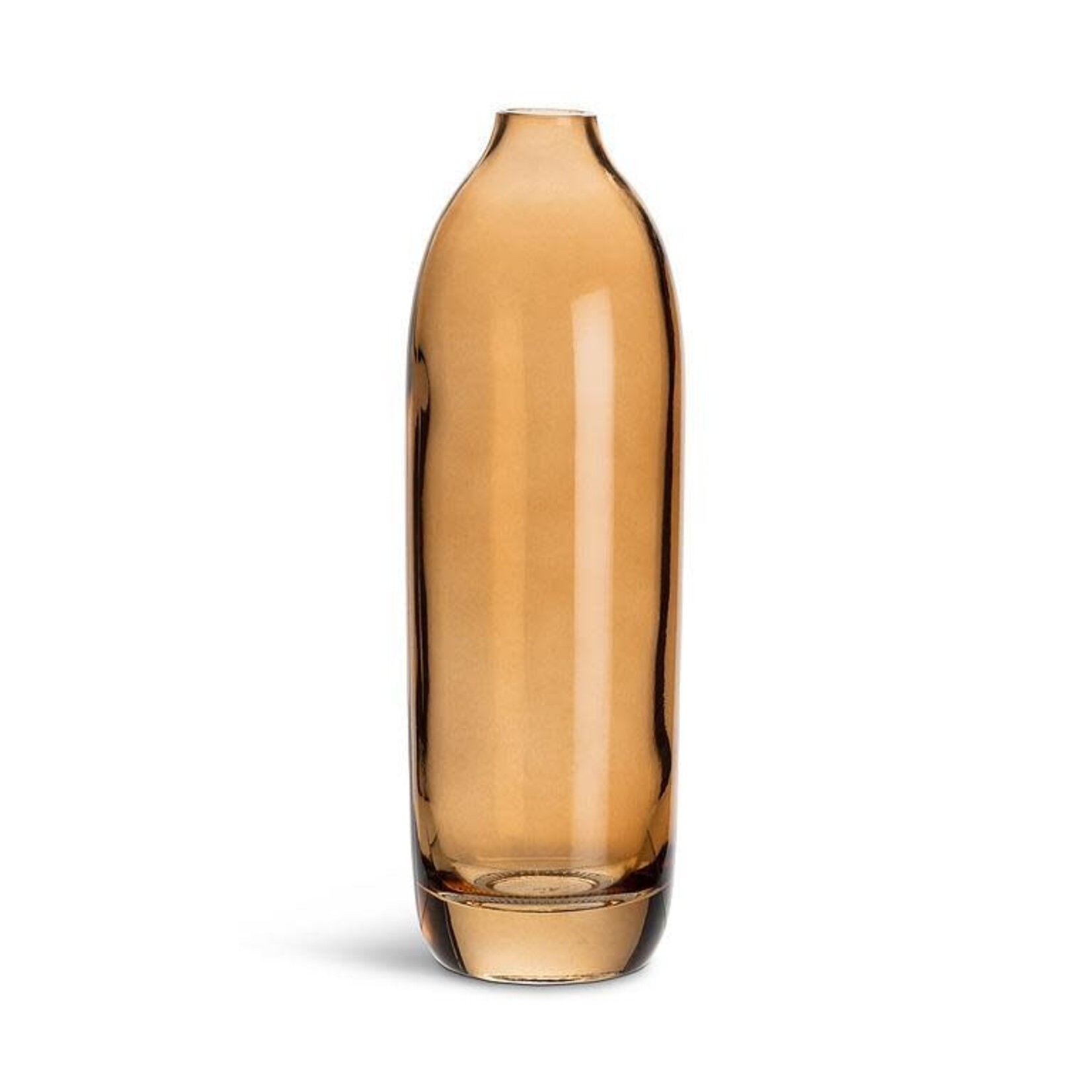 Tall Amber Bud Vase