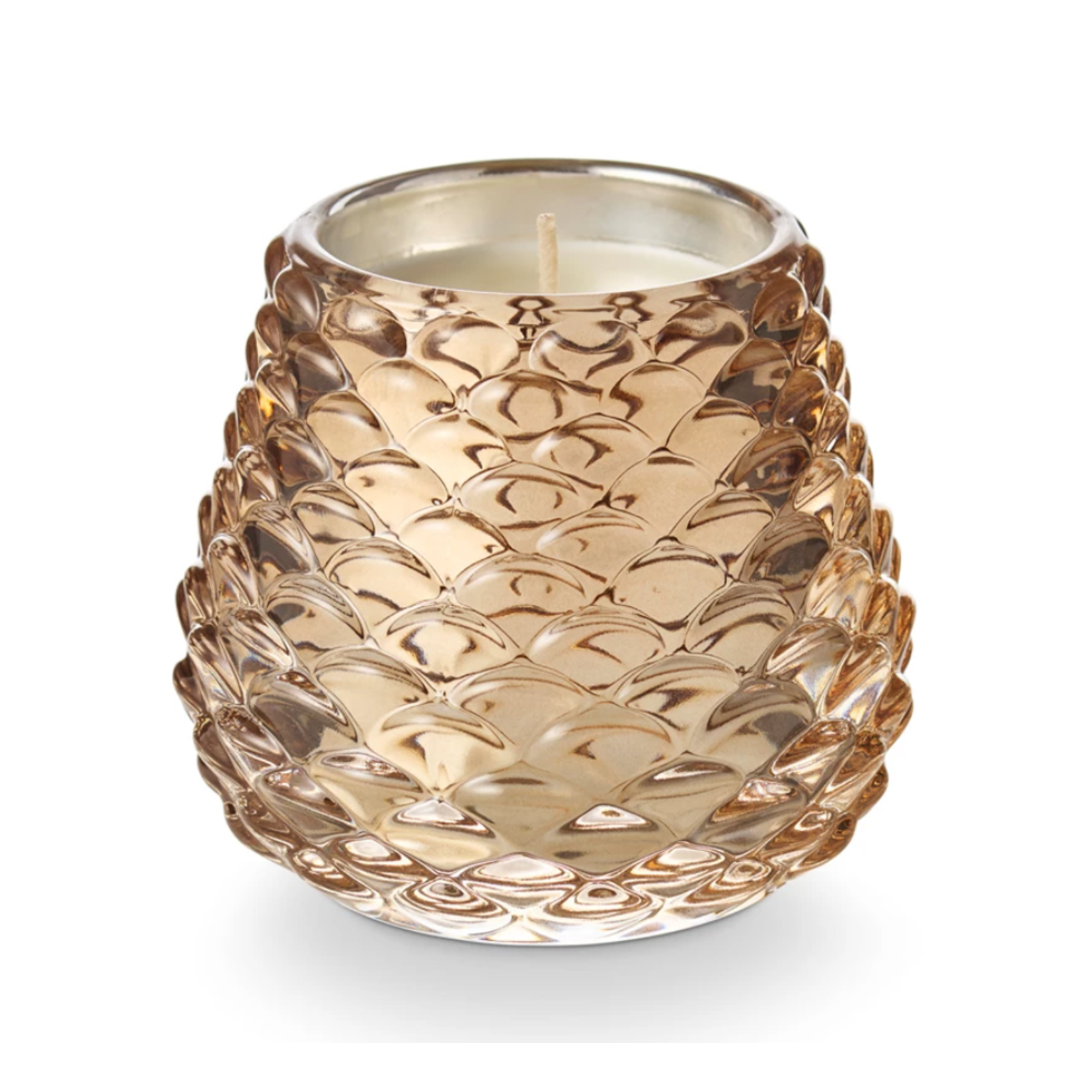Woodfire Glass Pinecone Candle