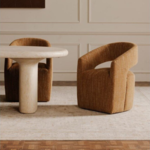 Barrow Rolling Dining Chair Amber Glow