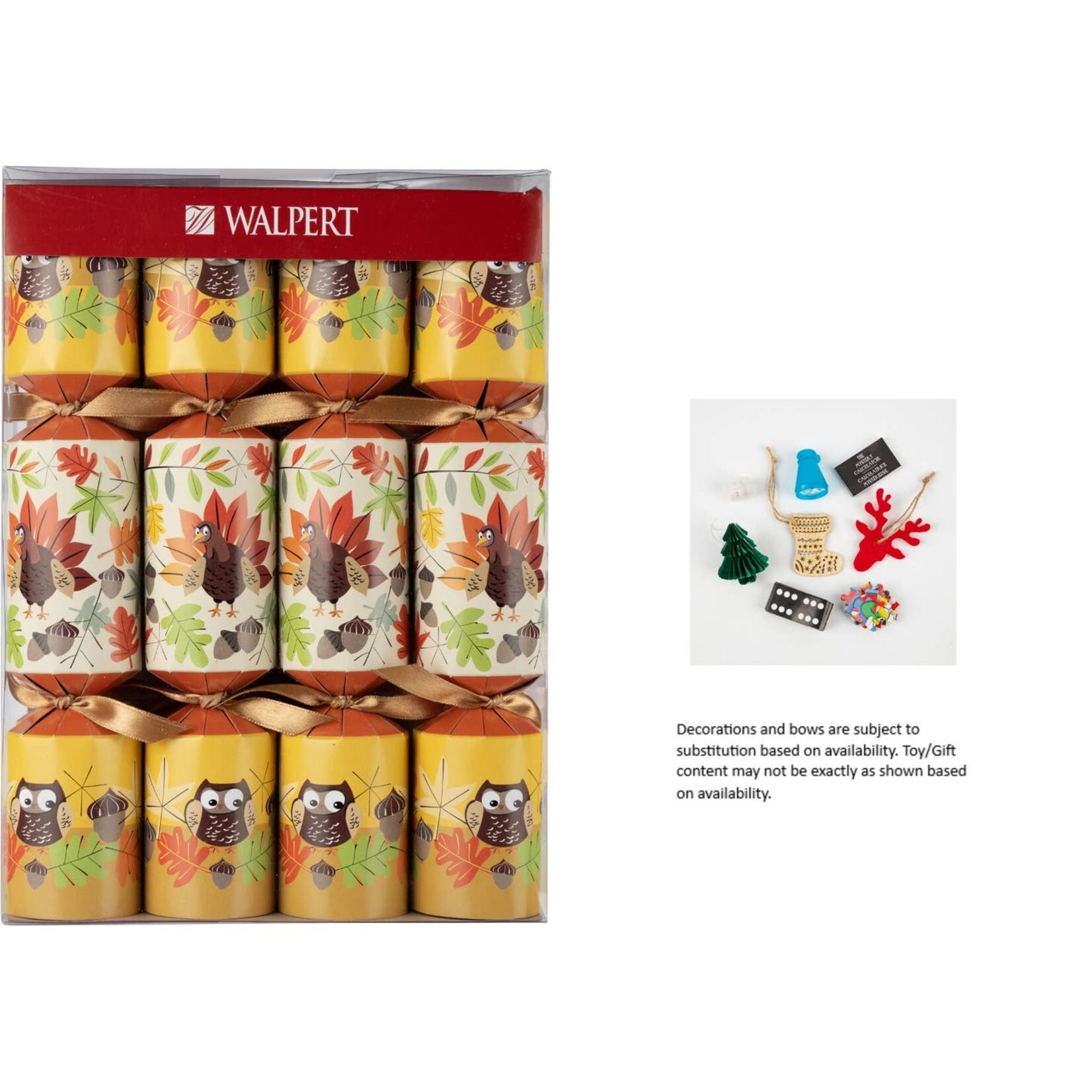 Turkey Festival - Gift Crackers Set of 8