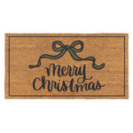 Door Mat - Green Bow Merry Christmas 30 x 16"