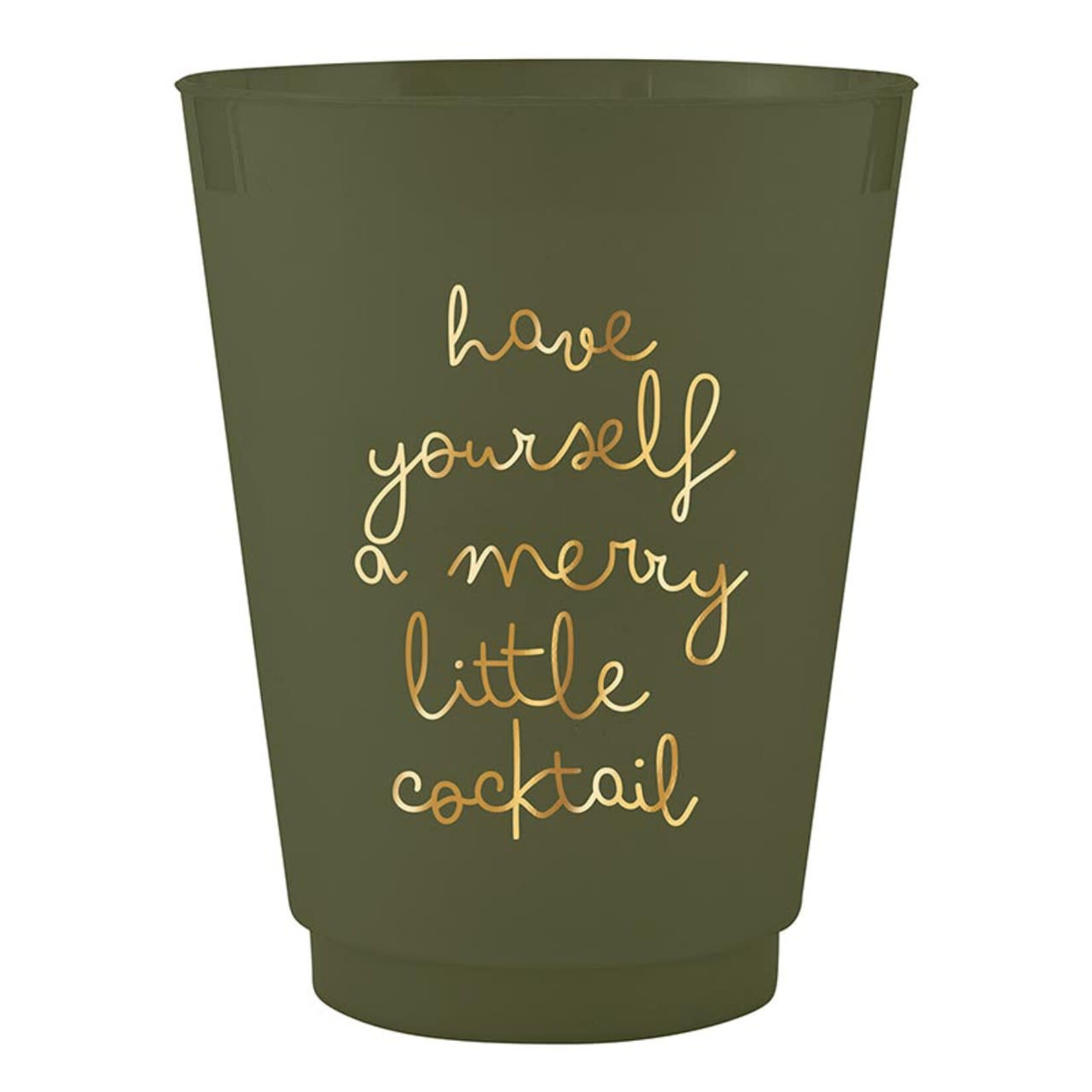 Green/Gold Frost Cup - Merry Little Cocktail
