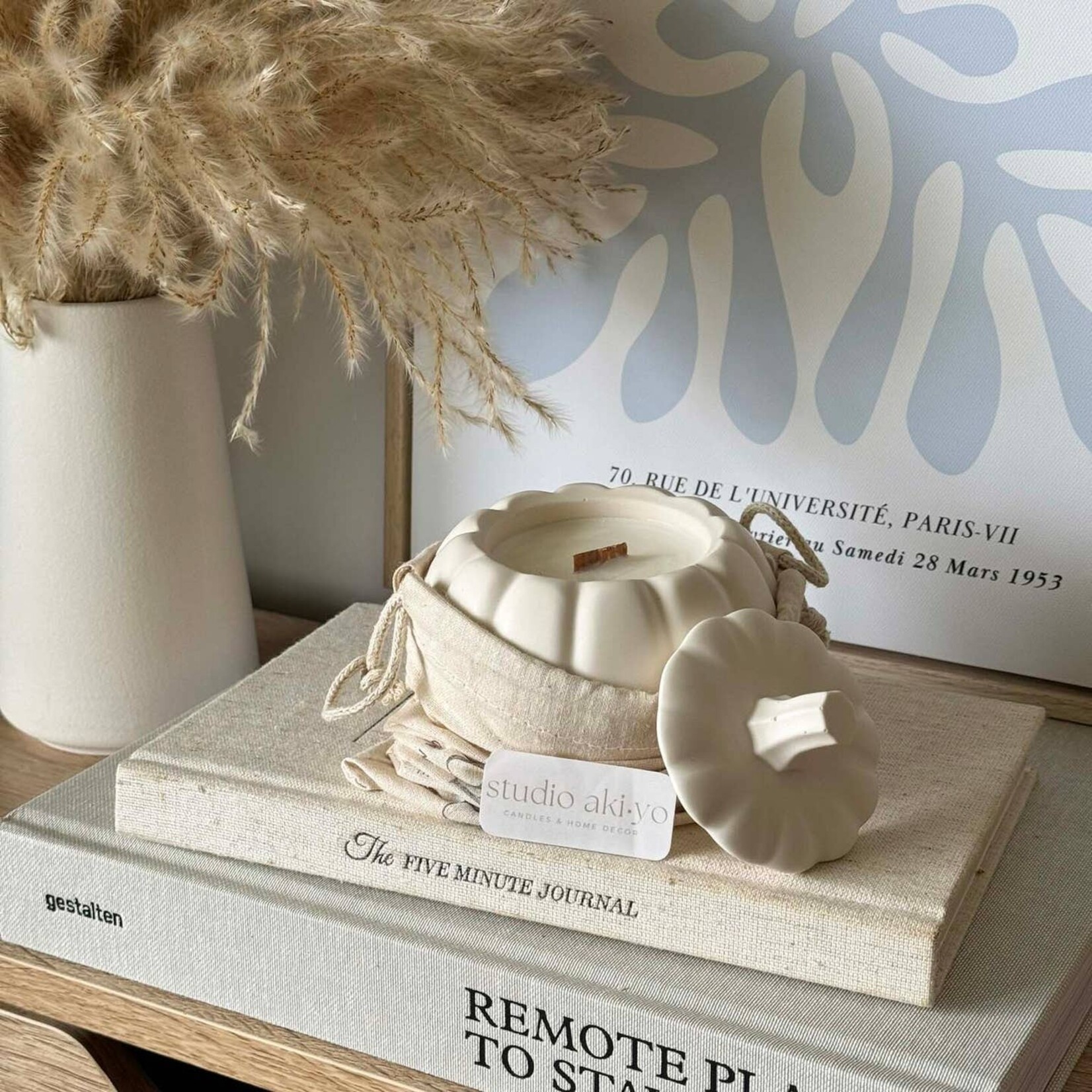 Pumpkin Chai Soy Wax Candle | Cozy Pumpkin Fall Autumn Home