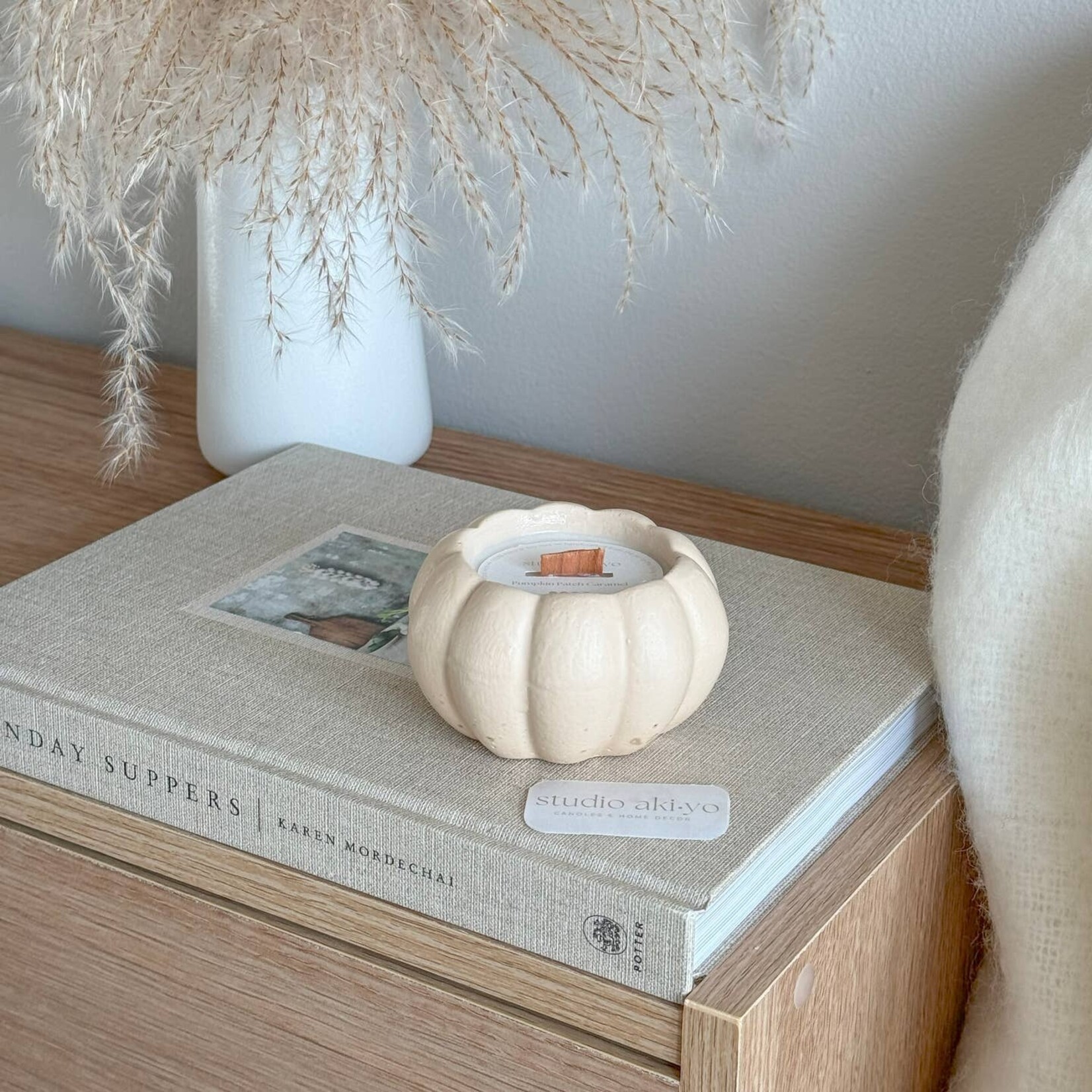 Pumpkin Patch Caramel Soy Wax Candle | Cozy Fall Autumn Home
