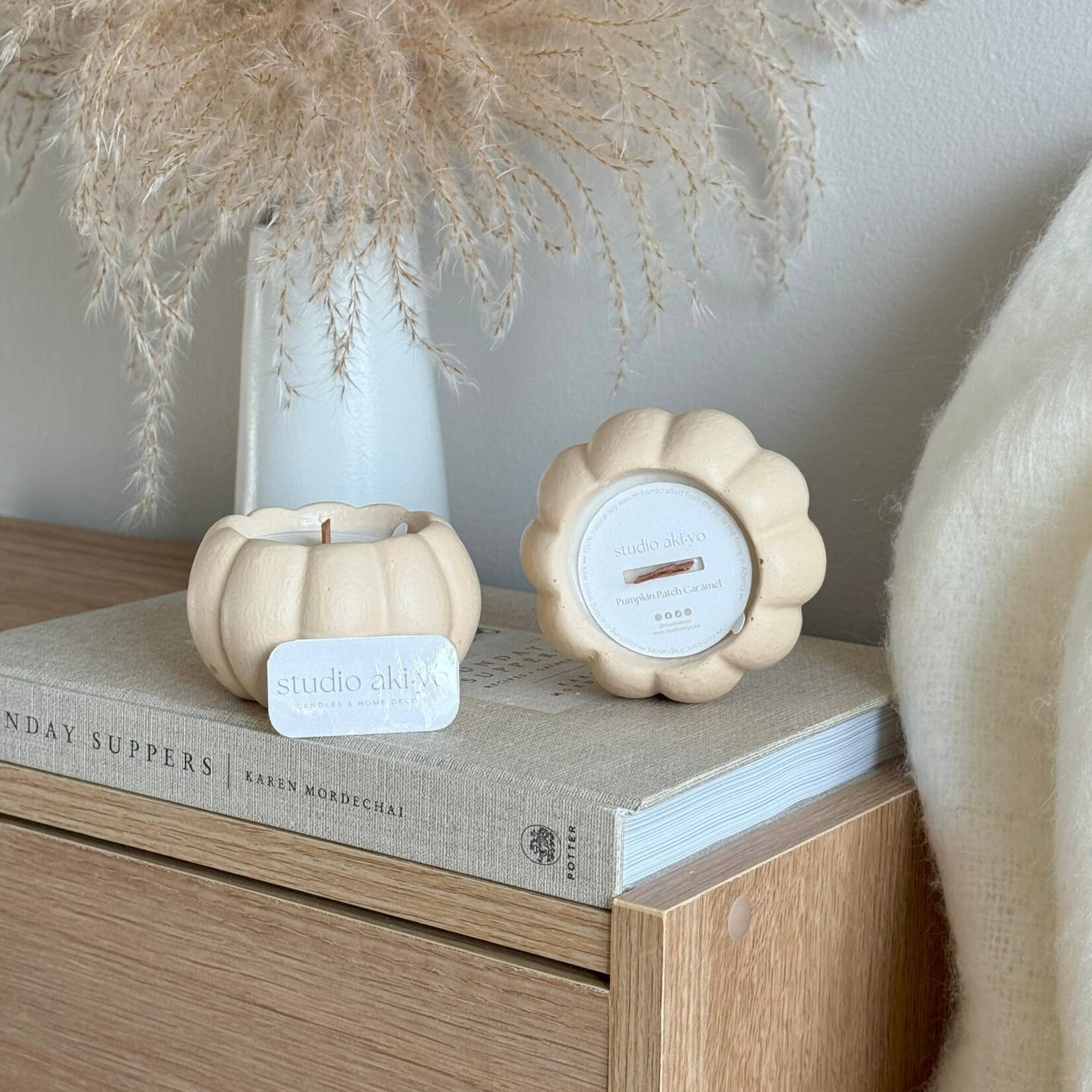 Pumpkin Patch Caramel Soy Wax Candle | Cozy Fall Autumn Home