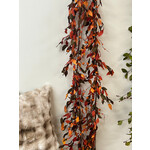 Fall Garland Leaf with Pumpkins and Berries 71"