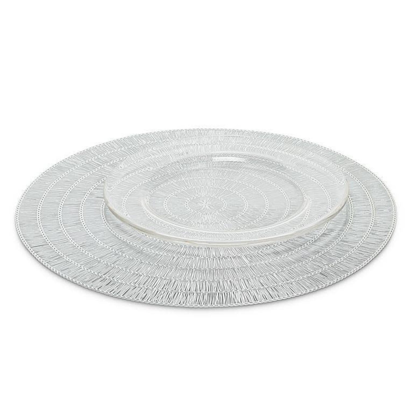 Silver Round Placemat