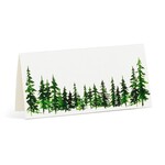 Evergreen Folded Placecards. 12 Pieces