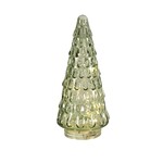 Green Glass LED Tree