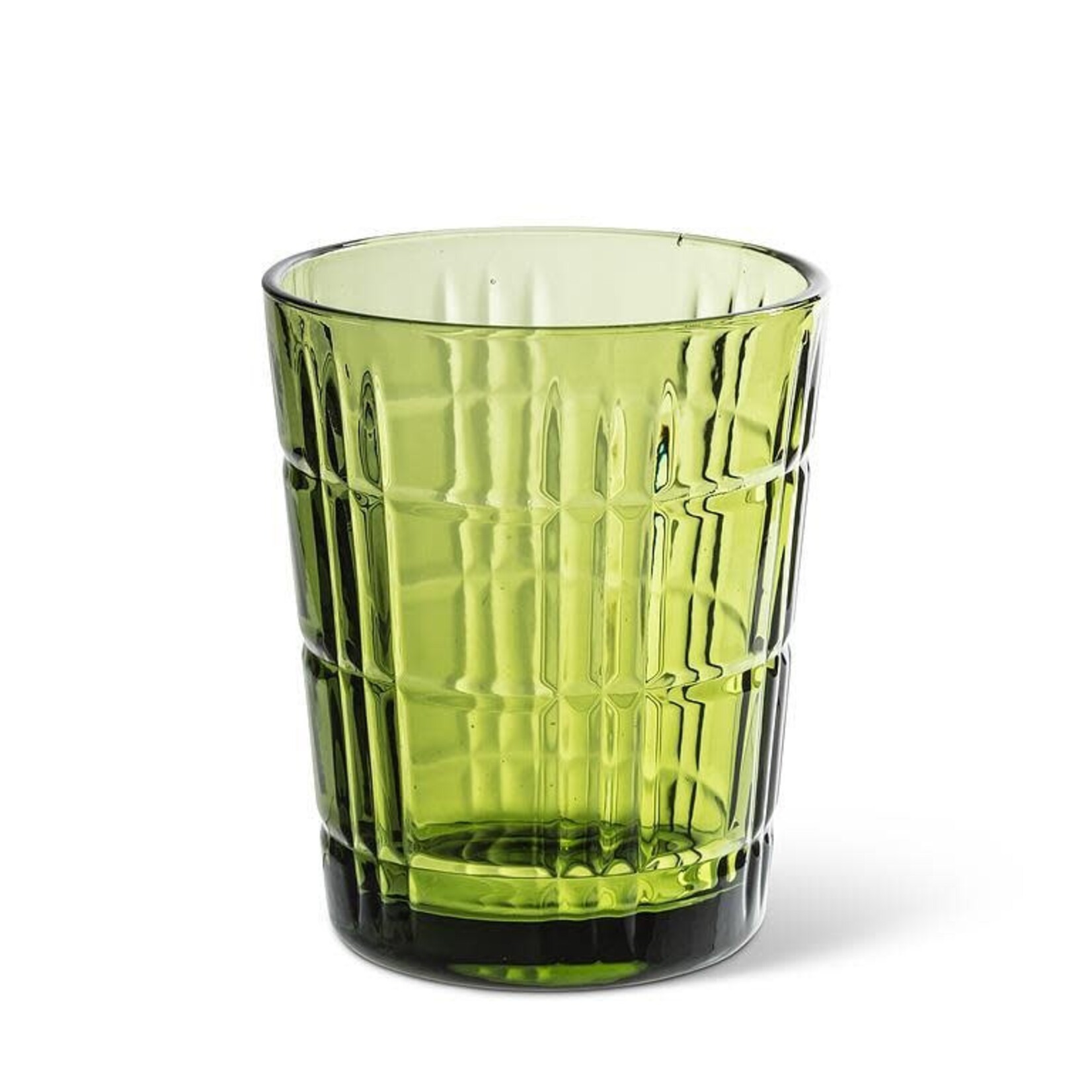 Panel Facet Tumbler - Green