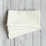 Mahogany Solid Napkin Set of 4 Ivory