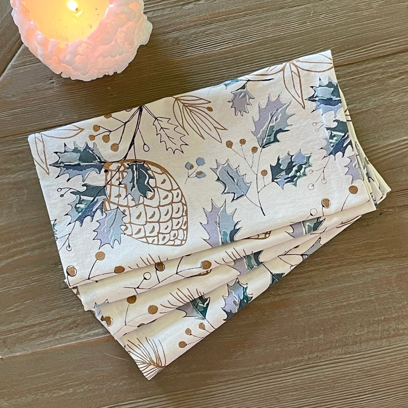 Mahogany Holly, Napkin Set of Four