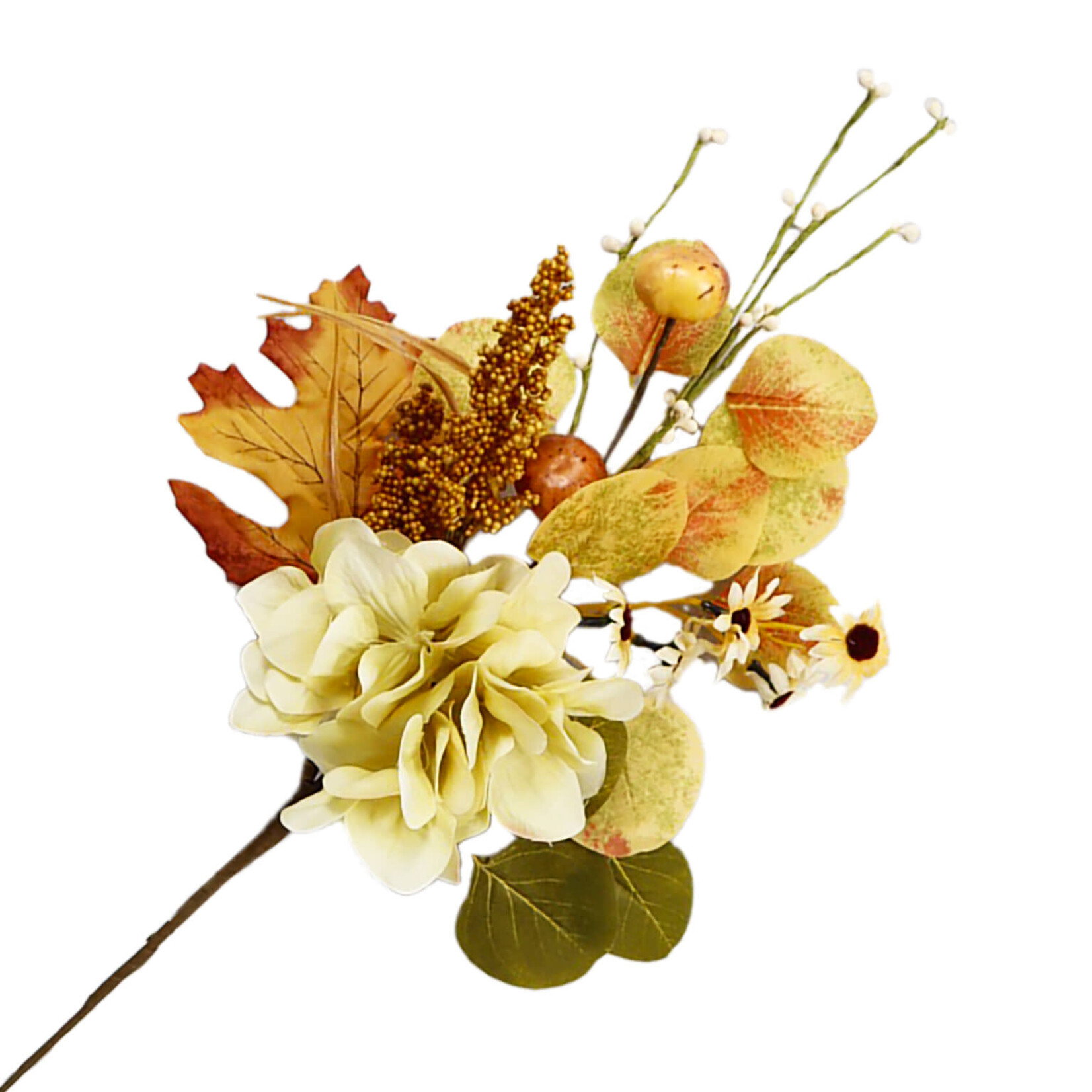 Fall Spray Autumn Leaf, Hydrangeas, Sorghum, & Berries