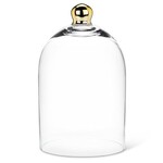 Large Bell Shaped Cloche with Gold Knob